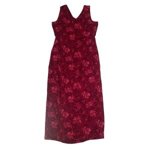 INC International Concepts Red Floral Maxi Dress
